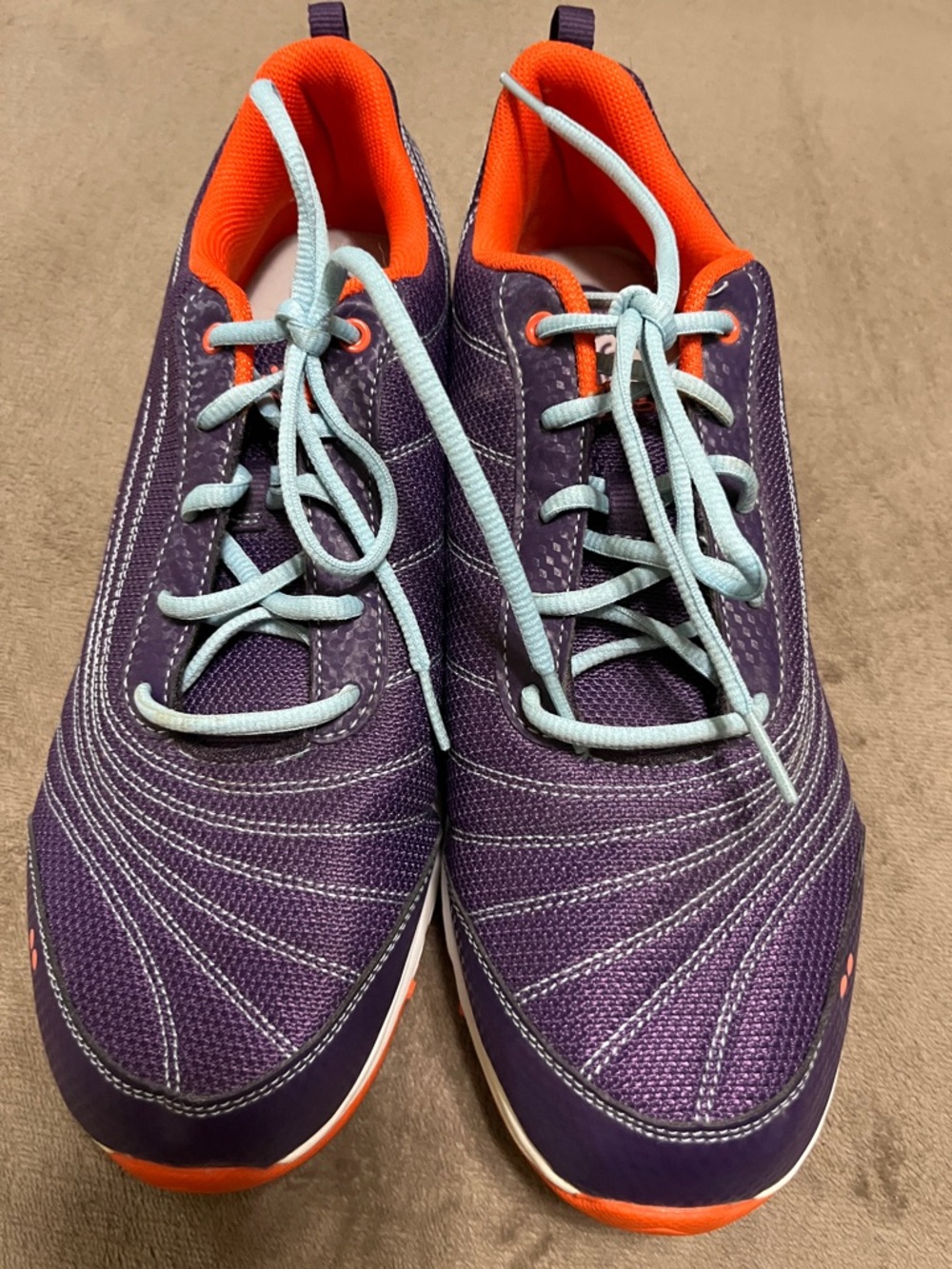 Ryka Purple and Orange Women's Athletic Shoes with White Outsole size 12w